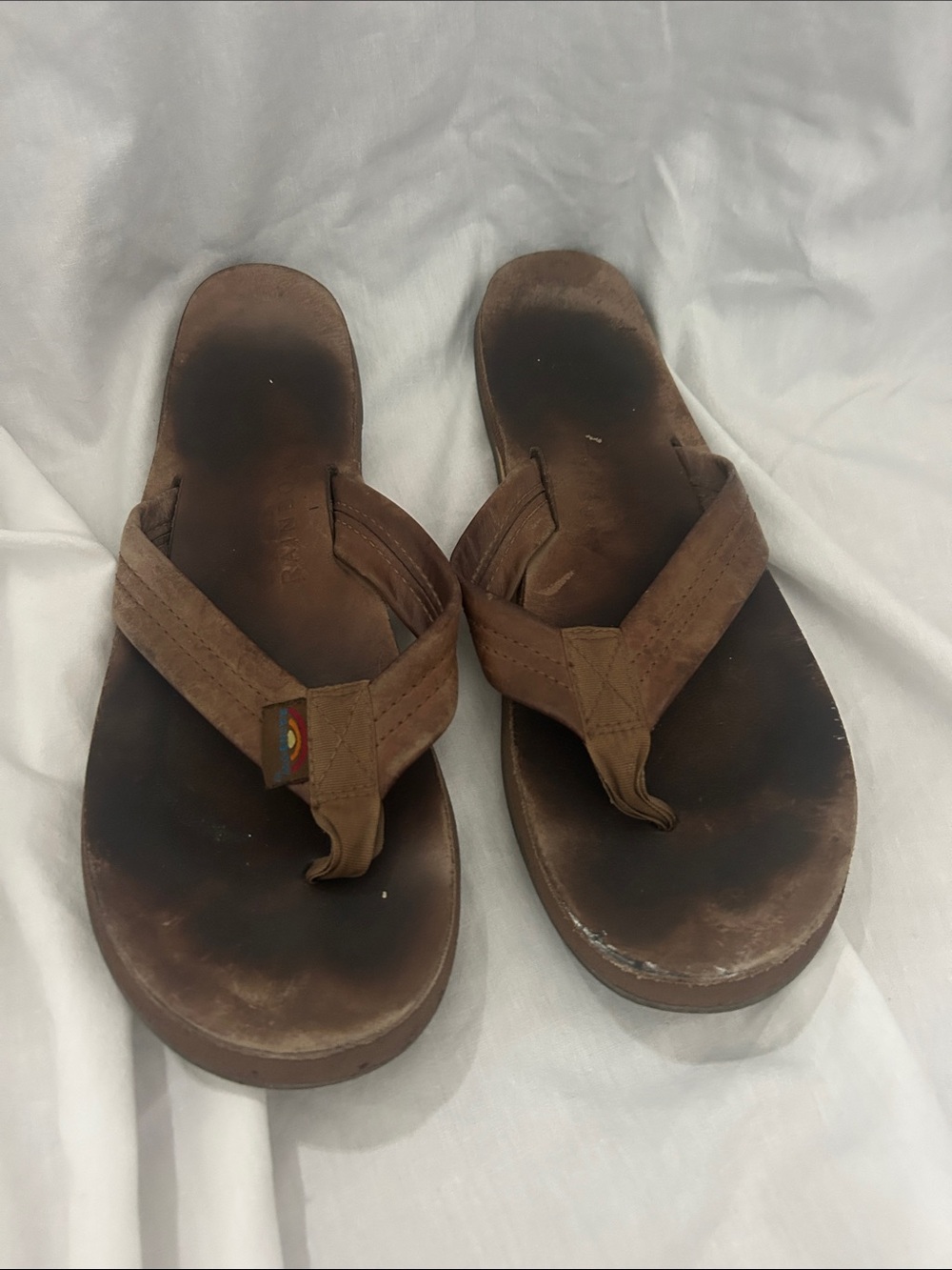 Women’s Classic Leather Rainbow Flip flops